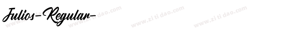 Julios-Regular字体转换