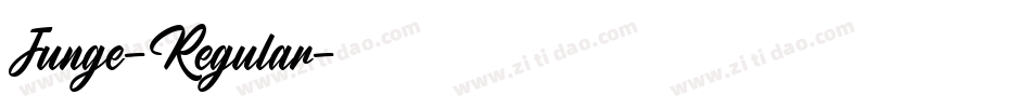 Junge-Regular字体转换