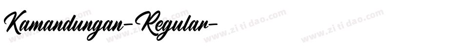 Kamandungan-Regular字体转换
