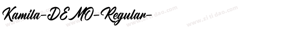 Kamila-DEMO-Regular字体转换