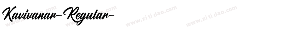Kavivanar-Regular字体转换