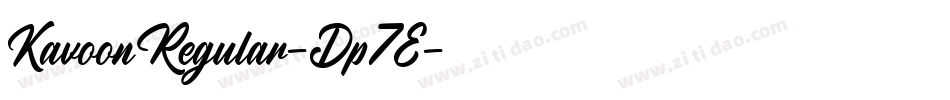 KavoonRegular-Dp7E字体转换