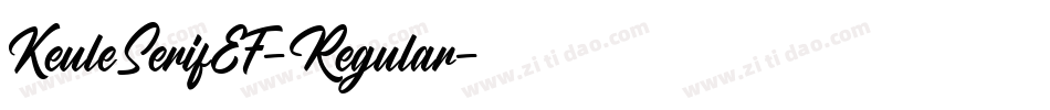 KeuleSerifEF-Regular字体转换
