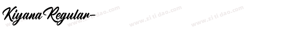 KiyanaRegular字体转换