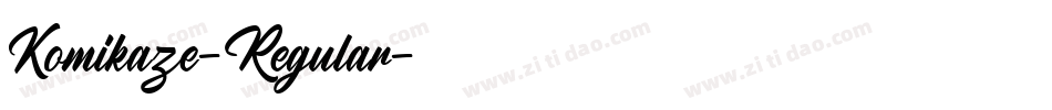 Komikaze-Regular字体转换