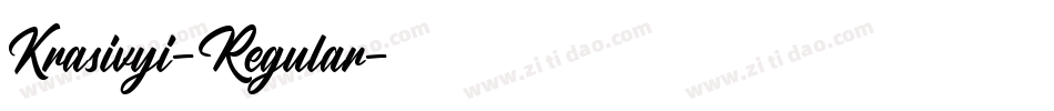 Krasivyi-Regular字体转换