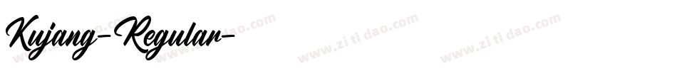 Kujang-Regular字体转换