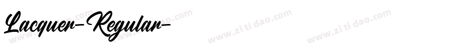 Lacquer-Regular字体转换