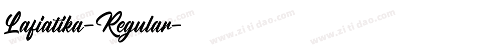 Lafiatika-Regular字体转换