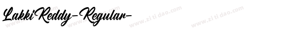 LakkiReddy-Regular字体转换