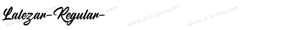 Lalezar-Regular字体转换