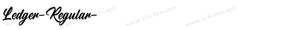 Ledger-Regular字体转换