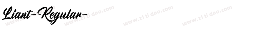 Liant-Regular字体转换