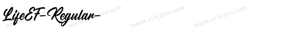 LifeEF-Regular字体转换 LifeEF-Regular字体转换