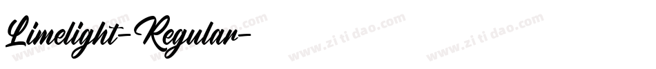 Limelight-Regular字体转换