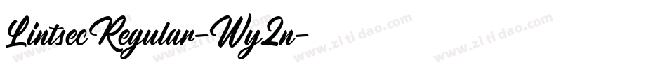 LintsecRegular-Wy2n字体转换