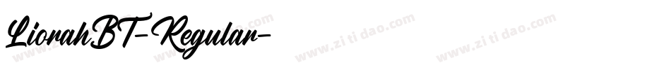 LiorahBT-Regular字体转换 LiorahBT-Regular字体转换