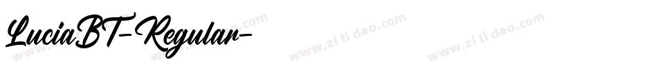 LuciaBT-Regular字体转换