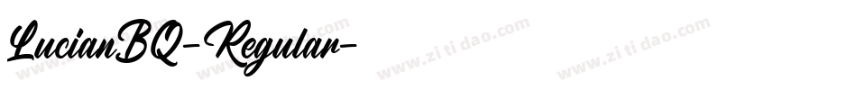 LucianBQ-Regular字体转换