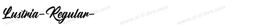 Lustria-Regular字体转换