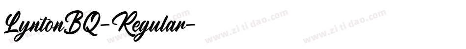 LyntonBQ-Regular字体转换