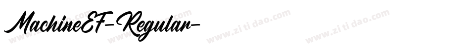 MachineEF-Regular字体转换
