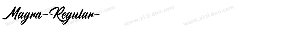 Magra-Regular字体转换