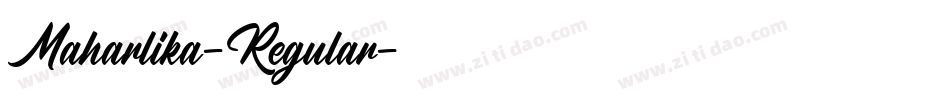 Maharlika-Regular字体转换