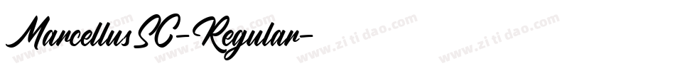 MarcellusSC-Regular字体转换