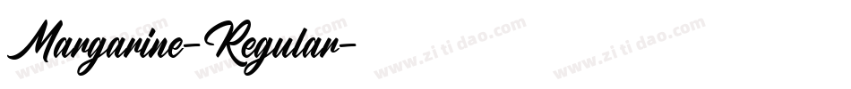 Margarine-Regular字体转换
