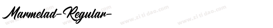 Marmelad-Regular字体转换