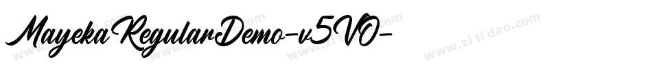 MayekaRegularDemo-v5VO字体转换