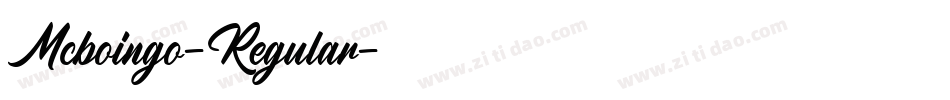 Mcboingo-Regular字体转换