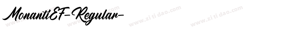 MonantiEF-Regular字体转换