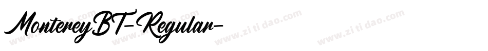 MontereyBT-Regular字体转换