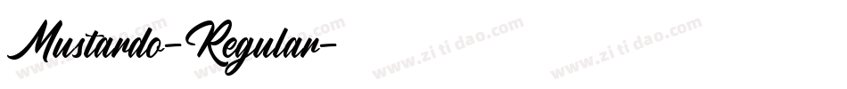 Mustardo-Regular字体转换