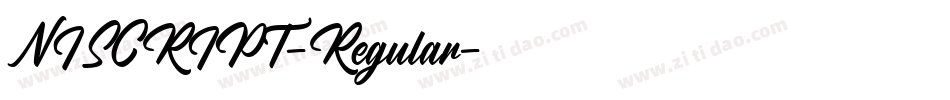 NISCRIPT-Regular字体转换