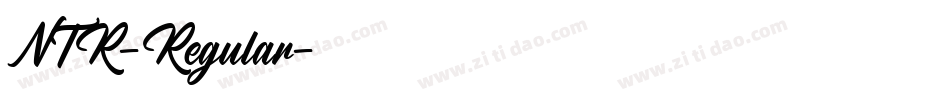 NTR-Regular字体转换