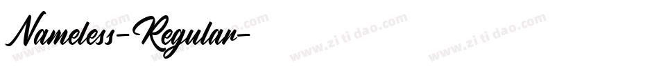Nameless-Regular字体转换