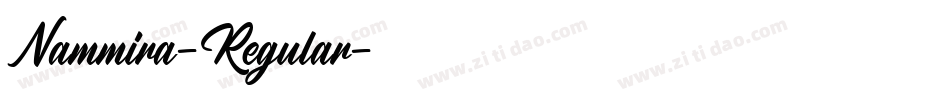 Nammira-Regular字体转换