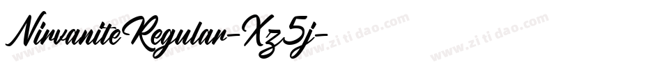 NirvaniteRegular-Xz5j字体转换