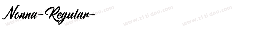 Nonna-Regular字体转换
