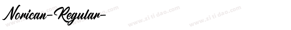 Norican-Regular字体转换