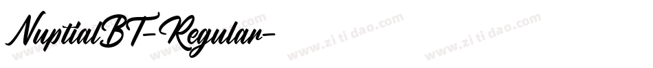 NuptialBT-Regular字体转换