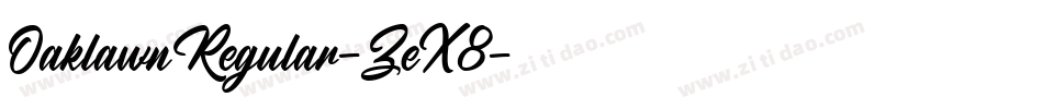 OaklawnRegular-ZeX8字体转换