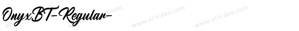OnyxBT-Regular字体转换