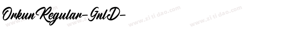 OrkunRegular-GnlD字体转换