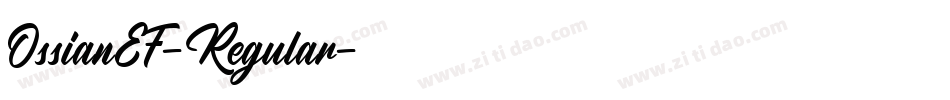 OssianEF-Regular字体转换