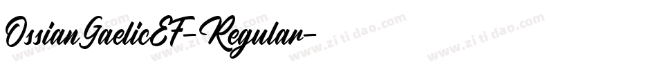 OssianGaelicEF-Regular字体转换