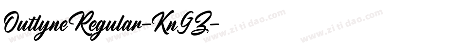 OutlyneRegular-KnGZ字体转换